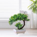 Kunstdecoratieve plant in pot, ornament, in pot voor decoratieve woonkamer, kantoor, tuin, koraalstijl