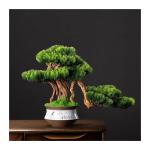 Künstlicher Bonsai-Baum Künstliche Pflanzen, Kiefern-Bonsai, Innendekoration, gefälschter Bonsai mit Keramiktopf, Feng Shui, Glück, Glück, Bonsai-Baum, künstliche Wohnzimmer-