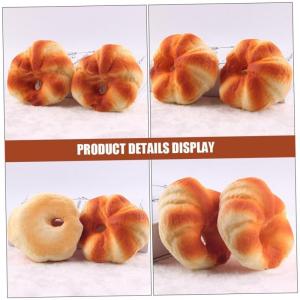 Fake Kuchen künstliche Kuchen 2 Stücke Nachahmung Flache Brot Dekorationen Für Shop Kuchen Display Prop Künstliche Kuchen Modell Prop Realistisches Essen