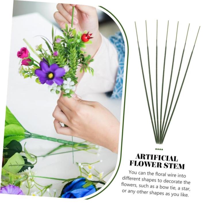 2 Sätze Gefälschte Blumenstange Draht Zur Blumenherstellung Kunstblumen Für Vase Künstliche Blüten Artificial Kunstpflanze Kunstblumen Zur Dekoration Plastik 100 Stück * 2