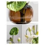Kunstblumen Modernes künstliches Blumenarrangement aus Glas – Elegante Tischdekoration für Wohnzimmer und Hotels, Blumenarrangement für Tafelaufsätze für jeden Anlass