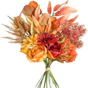 Kunstbloemen, hortensia, , decoratieve zijden bloemen, boeket, kunstbloemstukken, bruiloft, kamerdecoratie, herfstrood