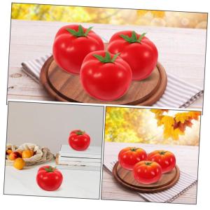 8 Stück Tomatenimitat Modelle Realistische Gemüse Tomaten Lebensechte Gemüsesimulation Tomaten Requisiten Lebendige Rote Tomaten Gefälschte Tomaten Gemüse Realistische