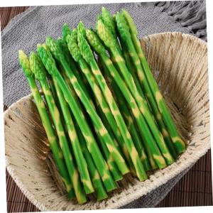 50 Stück Simulierte Spargel-Ornamente Gefälschtes lebensechtes Gemüse künstliches Spargeldekor weihachtsdeko dekoweihnachten künstliches Spargelmodell simulierte Spargelmodell