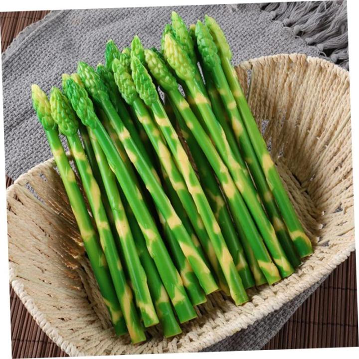 50 Stück Simulierte Spargel-Ornamente Gefälschtes lebensechtes Gemüse künstliches Spargeldekor weihachtsdeko dekoweihnachten künstliches Spargelmodell simulierte Spargelmodell