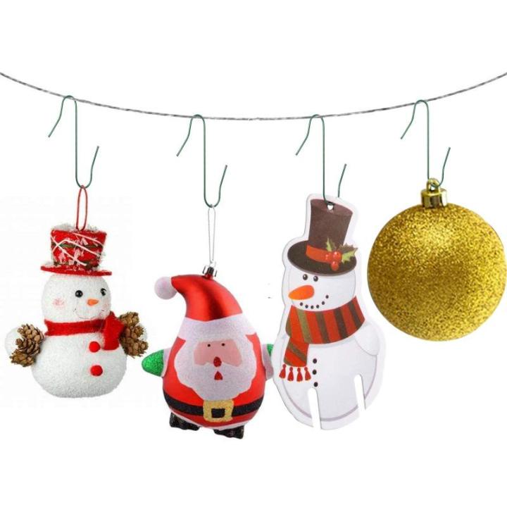 300 kogel, S-haken in groen, S-haken, kleine snel voor kerstboomversiering, dubbele haken voor kerstboom, perfect voor kerstbal, decoratieve , herbruikbaar