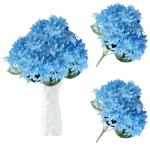 1104 Kunstbloemen, 180 stuks, blauwe bloemen, decoratie voor bruiloft, feest, huis, doe-het-zelf knutselen