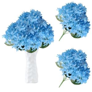 1104 Kunstbloemen, 180 stuks, blauwe bloemen, decoratie voor bruiloft, feest, huis, doe-het-zelf knutselen