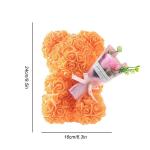 Valentijnsdag rozenbeer cadeau voor haar rozenbeer schattige teddybeer, kunstrozenbeer met rozenboeket, romantische rozen teddybeer cadeau voor Kerstmis