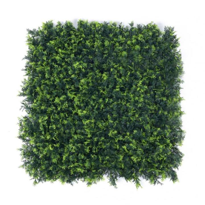Kunsthaag Set - 4 x 50x50 cm - Groene Wand - Kunstklimop - Namaak Plant - Balkonscherm - Voor Buiten en Binnen - Olive