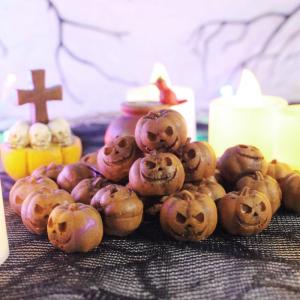 Halloween decoratie pompoen, 20 stuks Halloween mini kunstpompoenen decoratie herfstdecoratie, Halloween poppenhuis miniaturen Halloween hars pompoenen sculptuur voor Halloween par