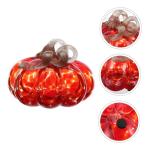 Glazen Decor 2 stuks Glazen Pompoen Ornament Pompoen Herfst Glas Pompoen Mondgeblazen Glazen Pompoen Miniatuur Decoratie Eettafel Decoratie Bureau Decoratie Pompoen Decor