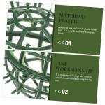 5 STK Kunststof Bloemen Balstandaard Bruiloft Slinger Boomende Rozen Plant Plank Plank Bloemstandaard Bloembal Frame Rond Struisvogel Kunstgras