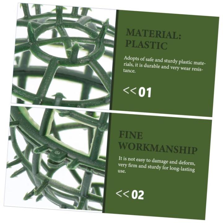 5 STK Kunststof Bloemen Balstandaard Bruiloft Slinger Boomende Rozen Plant Plank Plank Bloemstandaard Bloembal Frame Rond Struisvogel Kunstgras
