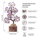 Amethist steen boom edelstenen kristallen paars decoratieve steen grote levensboom geldboom kristal geluksbrenger boom spirituele geschenken veel geluk