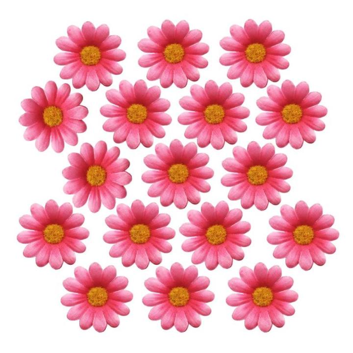, 100 stuks, roze, kunstgerbera, , koppen, , madeliefjes, namaakbloemen, kleine bloemen voor bruiloft, feest, woondecoratie