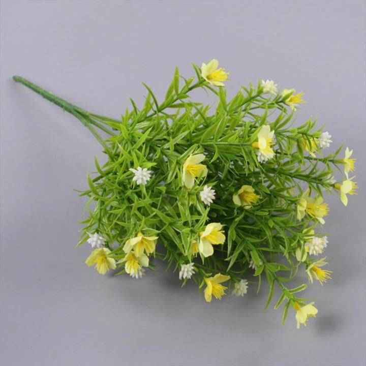 Künstlicher Blumenstrauss Kunstblumen Künstliche Blumen Deko Kunstblumenstrauß für Hausgarten Party Hotel Büro Hochzeit Deko Frühlingsdeko 0815