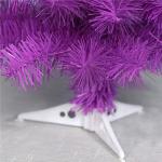 Leichter Tisch-Weihnachtsbaum mit Ständer for kleine Weihnachtsdekoration, PVC-Tannenbaum, Kleiner Weihnachtsbaum, mehrfarbiger künstlicher Weihnachtsbaum(Purple,60cm/2ft)