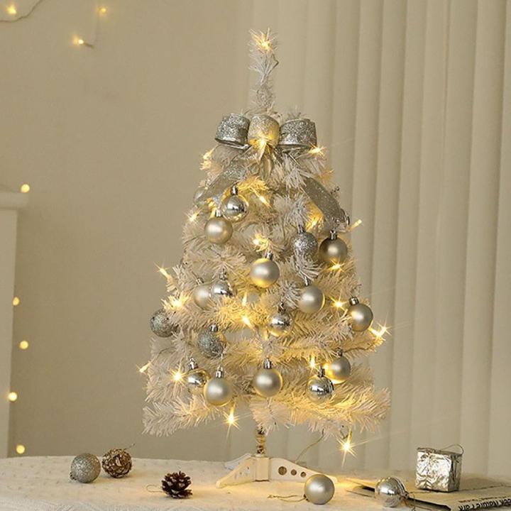 Kerstboom met verlichting 45 cm lichtketting kerstboom mini kerstboom kunstkerstboom kerstdecoratie tafel kerstboom kerstcadeaus kerstboom wit