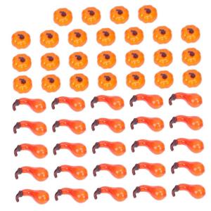 100 stuks pompoenornamenten, oranje versieringen, bureauopzetstuk, kerstdecoratie, rekwisieten voor pompoenfotografie, schuimpompoen, herfstpompoendecoratie, kleine pompoenen