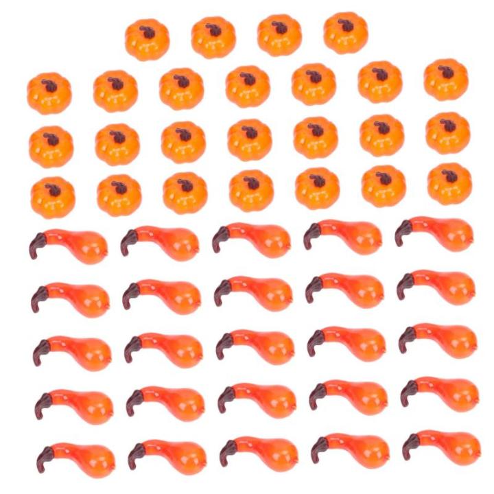100 stuks pompoenornamenten, oranje versieringen, bureauopzetstuk, kerstdecoratie, rekwisieten voor pompoenfotografie, schuimpompoen, herfstpompoendecoratie, kleine pompoenen