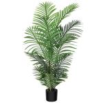 Areca Kunstpalm, 120 cm, in pot, kunstplant, tropisch, Hawaï, groen, voor slaapkamer, kantoor, tuin, bruiloft, party, decoratie (1 stuks)