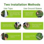 Kunstrasen, Kunstrasen, 25 cm, Kunstrasen, Astroturf-Teppich, für drinnen und draußen, Grasteppiche für die Terrasse mit Abflusslöchern für Hunde, Garten, Rasen, Landschaft, B