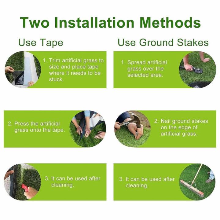 Kunstrasen, Kunstrasen, 25 cm, Kunstrasen, Astroturf-Teppich, für drinnen und draußen, Grasteppiche für die Terrasse mit Abflusslöchern für Hunde, Garten, Rasen, Landschaft, B