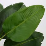 , paradijsvogel, lijkt op een echte plastic groene plant, tropische kunstkamerplant, palm, potplant met 10 bananenbladeren, voor slaapkamer, woonkamer, kantoor, decoratie