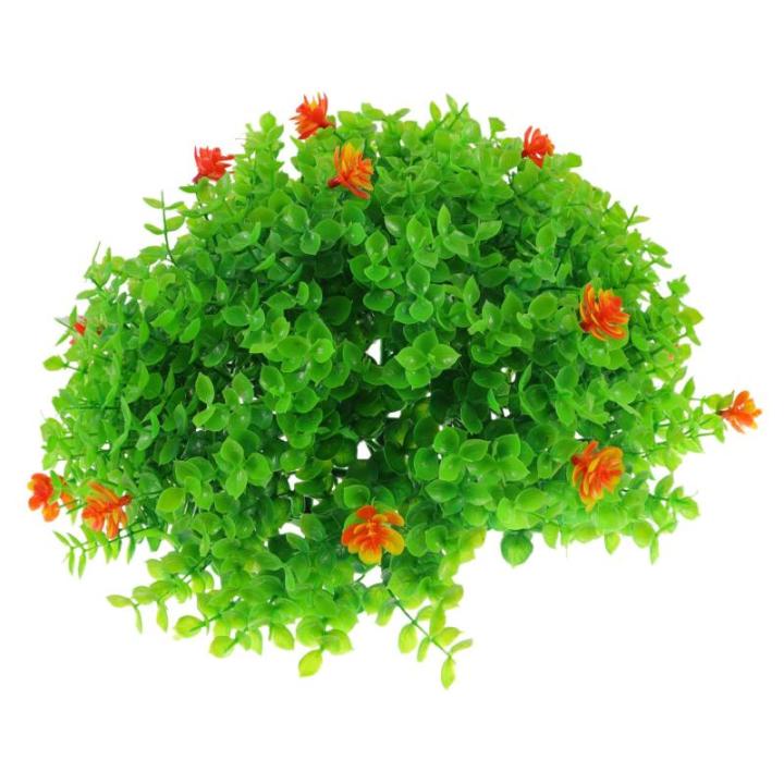 2St Dekorative Grasbälle für den Garten Eucalyptus Decoration Künstliche Pflanzenkugel künstlicher Formschnitt grüne Grasbälle Topiary-Kugeln Heimdekoration Kunstrasenball Pl