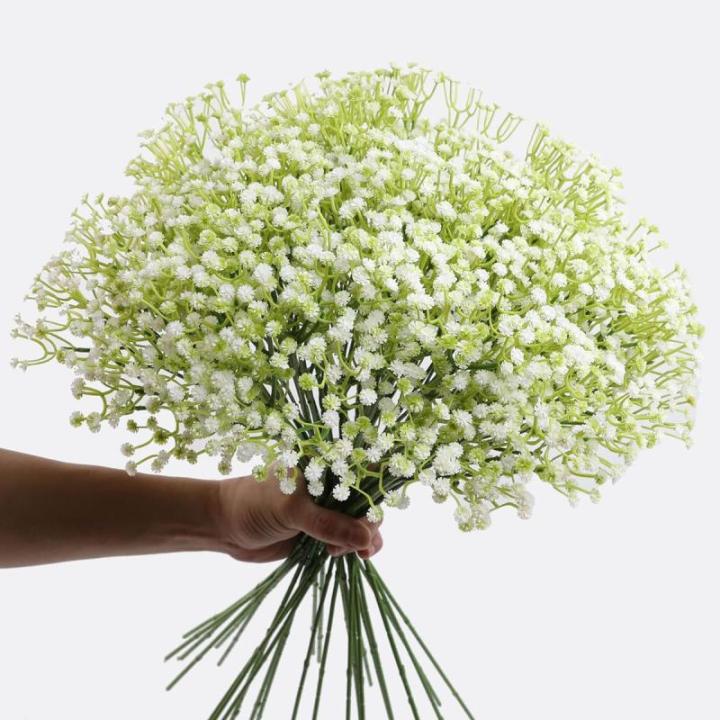 Gypsophila-, 10 stuks Gypsophila-planten, voor bruiloft, bruidsboeket, thuis, knutselen en decoratie