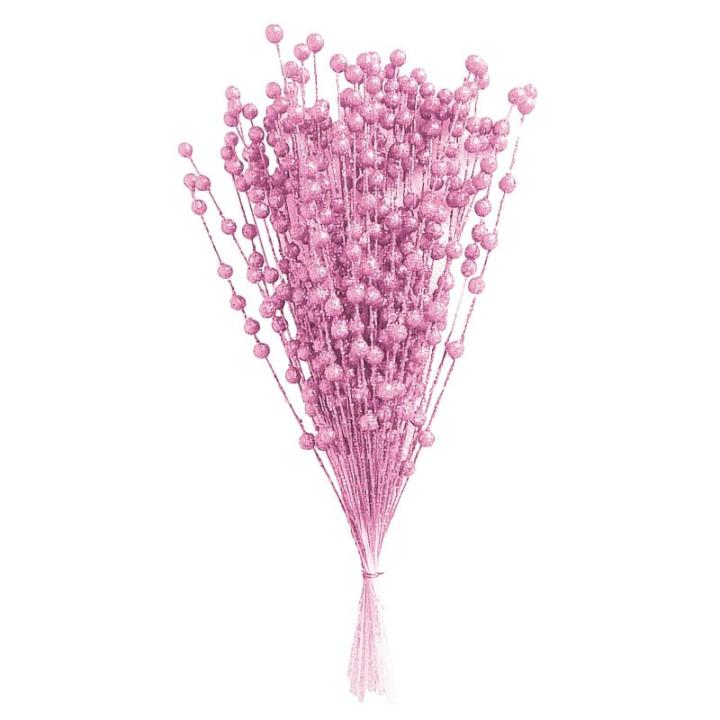 150 Stück Künstliche Weihnachtsbeeren-Picks, Glitzernde Beerenzweige für Winter, Weihnachten, Küche, Party, Tafelaufsatz, Blumendekoration (3)