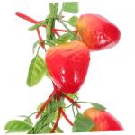 Simulierte Erdbeeren Obst Künstliche Erdbeeren Rankensimulation Künstliche Erdbeeren Künstliche Lebensechte Erdbeeren Heimdekoration Lebendige Gefälschte Erdbeeren