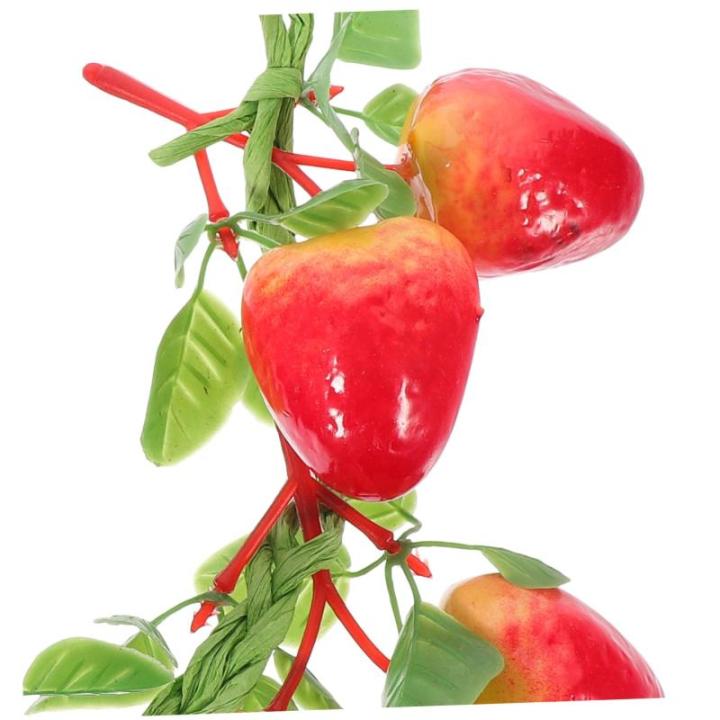 Simulierte Erdbeeren Obst Künstliche Erdbeeren Rankensimulation Künstliche Erdbeeren Künstliche Lebensechte Erdbeeren Heimdekoration Lebendige Gefälschte Erdbeeren