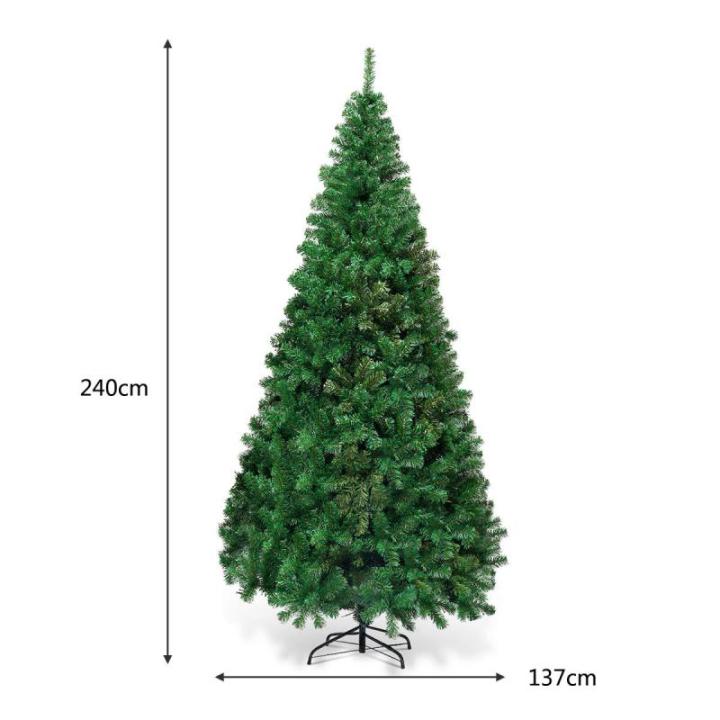 Kunstkerstboom, dennenboom met metalen standaard, pvc-naalden, kunstboom voor Kerstmis, ideaal voor thuis, kantoor, winkels en hotels, groen