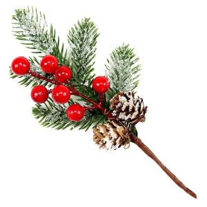 Künstliche Balkonpflanzen Blumenkasten Dekoration, 8 Stück, künstlicher Zweig, Bastelkranz, Pick Künstliches Obst (E, One Size)