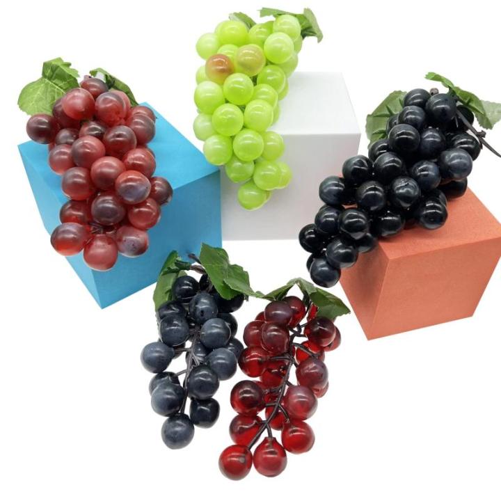 15 spiesen kunstdruiven kunststof druiven plastic fruit kunstmatige kunstmatige kunstmatige kunststof druiven voor bruiloftsfeest decoratie foto rekwisieten