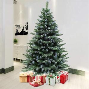 Künstlicher Weihnachtsbaum aus Fichte mit Scharnier, beflockter Schnee, automatisch ausbreitende, geschmückte Bäume im Ständer, Weihnachten for den Innenurlaub(5Ft(150CM))