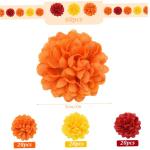 Goudsbloem bloemkoppen bulk, Halloween kunstmatige goudsbloemkoppen 60 stuks 4 cm zijden ringlingbloemen hoofden levenseer levende eik