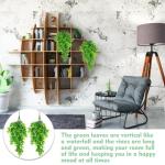 4 stuks , hangende bamboe, bladeren, hangplant, , hangend, 83 cm, plastic planten, hangend als echte kunst, hangplant, kunstmatige hangplant voor balkon, thuis