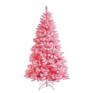 Weihnachtsbaum beschneit Pink 180 cm| künstlicher Christbaum Tannenbaum -Tree of The Month- Christmas Tree Weihnachtsdeko | Kunsttannenbaum Dekoration für Advent und Weihnachten