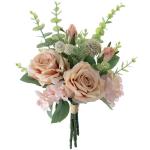 Kunstbloemen, rozen, roze roos, kunstbloemen, zijden bloemen, boeket, boeket voor huis, keuken, tafel, centerpieces, bruiloft, arrangenment, binnen en buiten, decoratie