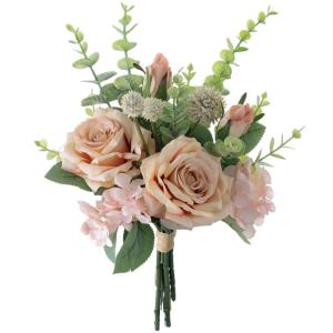 Kunstbloemen, rozen, roze roos, kunstbloemen, zijden bloemen, boeket, boeket voor huis, keuken, tafel, centerpieces, bruiloft, arrangenment, binnen en buiten, decoratie
