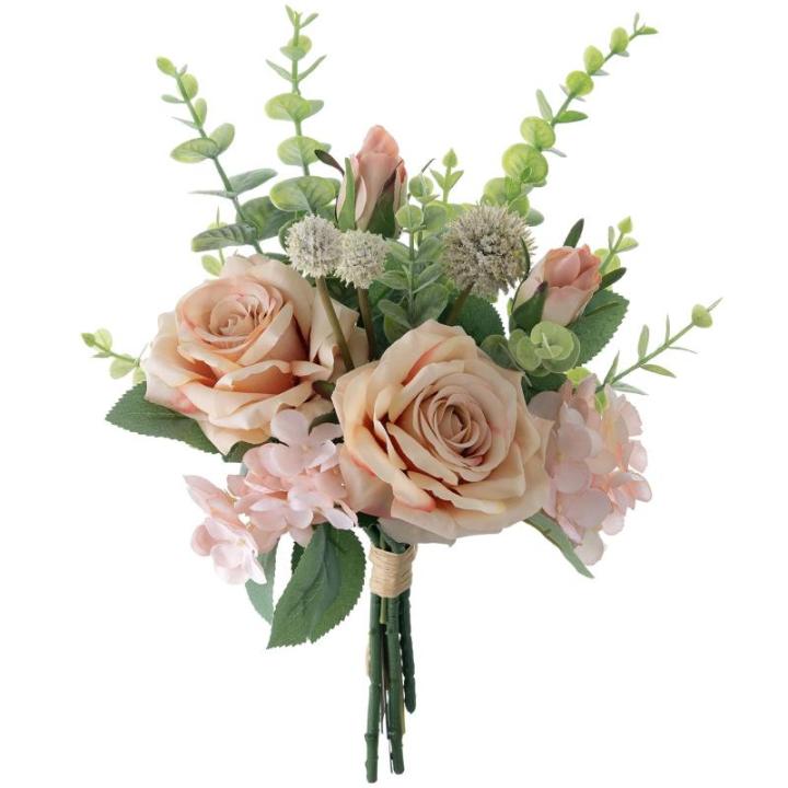 Kunstbloemen, rozen, roze roos, kunstbloemen, zijden bloemen, boeket, boeket voor huis, keuken, tafel, centerpieces, bruiloft, arrangenment, binnen en buiten, decoratie
