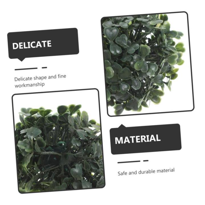 8 STK Simulierter Mailänder Ball Gefälschte Graskugel Für Die Decke Topiary-Kugel Faux Gefälschte Grasball-anhänger Gefälschter Pflanzen-Topiary-Ball Buchsbaum Kugel Seidenbl