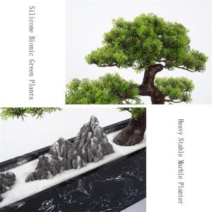 Künstlicher Bonsai-Baum Künstlicher Bonsai-Baum, Innendekoration, grüne Simulation, Willkommenskiefer, Bonsai-Baum, Büro, Wohnzimmer, Desktop-Dekoration, gefälschter Baum, Mar