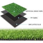 Kunstrasen Kunstrasen mit 35 cm Florhöhe 17 x 6 m (132 m²) realistische und Dicke synthetische Kunstrasenmatte für Gartenlandschaften im Innen- und Außenbereich