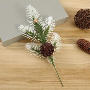 12 Stück Künstliche Tannenzweige Weihnachtsbeeren Tannennadeln Tannenzapfen Kunstblumen Blumenzweige Beeren Christmas Ornaments Weihnachtsbaumschmuck für DIY Basteln Heimdekorat