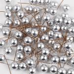 100 Stück Künstliche Beeren 12mm,Dekorative Beerenstiele,Beeren Früchte,für DIY Handwerk Dekoration,Weihnachtsbaum Weihnachtskranz Tischdeko,Hochzeit,Home Decoration,Silber