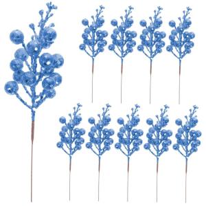 10St Weihnachts-Beerenimitat Weihnachtskugeln batteriebetriebene Lichterketten weihnachtsbaumdeko Tannenbaum Dekoration Weihnachtsbaum Picks Künstliche Pflanzen und Blumen Schaum